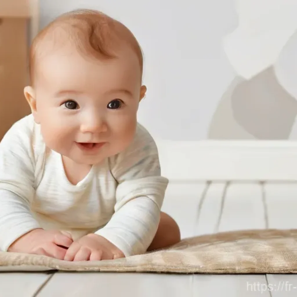 소피루비 매출 분석 - **Prompt:** "A soft, inviting close-up shot of a happy baby, comfortably seated and wearing a clean,...