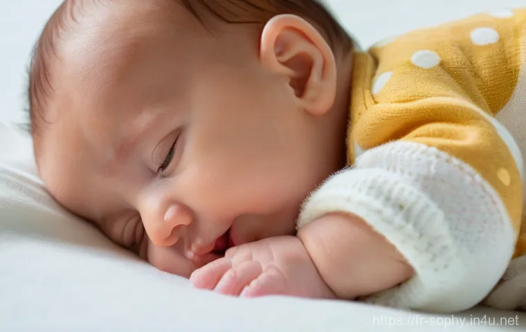 소피루비와 놀이문화 - A warm and inviting close-up photograph of a happy baby, approximately 6-9 months old, joyfully inte...