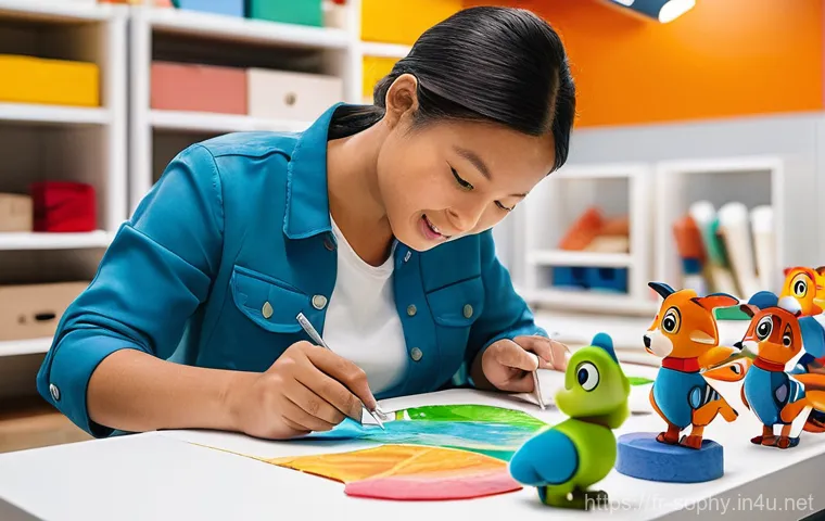 소피루비 굿즈 제작사 - **Prompt: The Craft of Bringing Animated Characters to Life**
    A bright, modern European design s...