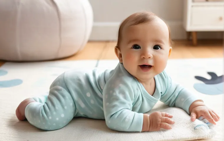 소피루비 국내외 반응 - **Prompt:** A joyous 6-month-old baby, wearing a soft, pastel-colored onesie, is happily interacting...