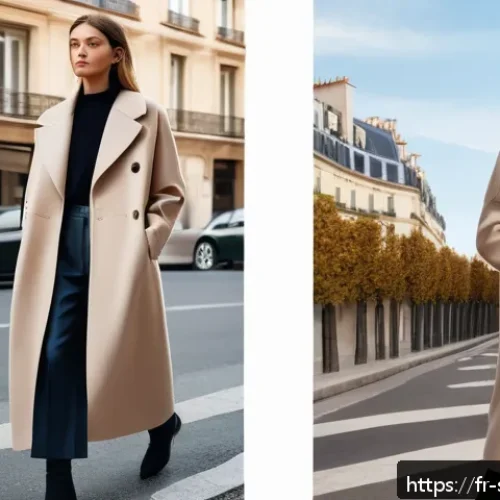 Home 30 소피루비 새로운 아이템 - A sophisticated fashion editorial scene featuring a model wearing an oversized eco-friendly wool ble...